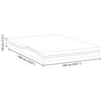 Matrassen Wit, Grijs 140 x 190 cm 100% polyester jacquard stof - thumbnail