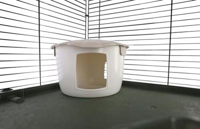 Kooi voor kleine dieren - KERBL - FLAT NATURE - 80 x 45 x 53 cm - 3 verdiepingen