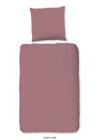 HIP Dekbedovertrek "uni dessin" - Roze - (240x200/220 cm) - Katoen Satijn - thumbnail