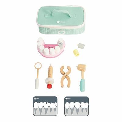 Classic World world houten tandarts set in opbergtas