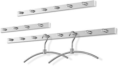 ZACK Accolo kapstok met 4 haken 40cm RVS-look