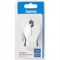 Hama optische minimuis 3-knops draadloze muis amw-150 wit - thumbnail