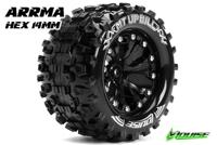 Louise MT-UPHILL Soft Banden - 2.8" Velgen Black Chrome - Hex 14mm (electro 4WD: FR/RR) - thumbnail