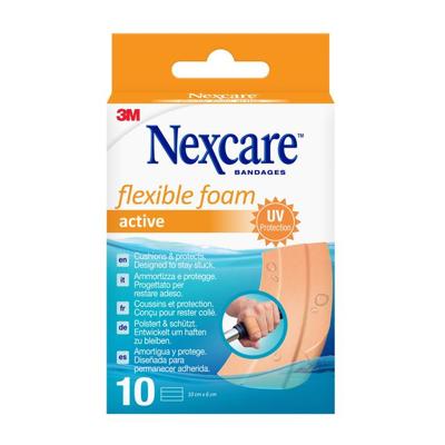 Nexcare 3m Flexible Foam Active Ha Pleist.strip 10 Nexcare 3m Flexible Foam Active Ha Pleist.strip 10