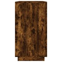 Dressoir 80x34x75 cm bewerkt hout gerookt eikenkleurig - thumbnail