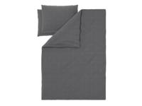 LIVARNO Satijnen dekbedovertrek 200 x 200 cm (Geometrisch/antraciet) - thumbnail