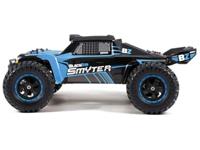 Blackzon Blauw Brushed 1:12 RC auto Elektro Monstertruck 4WD 2,4 GHz Incl. accu en lader, Met lichteffect - thumbnail