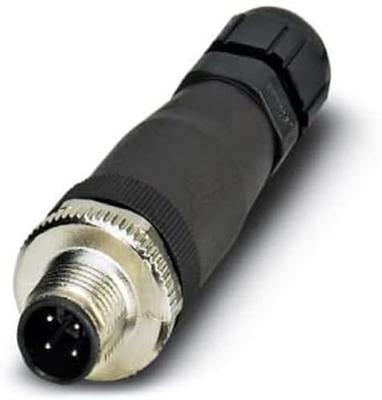 Phoenix Contact 1556870 Sensor/actuator connector, niet geassembleerd M12 Aantal polen (sensoren): 4 Stekker, recht 1 stuk(s)