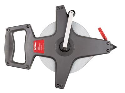 Sola Landmeter 100mt PACER PR100 witte stalen, band whitecoat met eindhaak, EG-Klasse 2 - 50052901 - 50052901