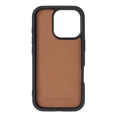 NorthLife iPhone 16 Pro - Leren Afneembare 2-in-1 bookcase telefoonhoes - Cognac