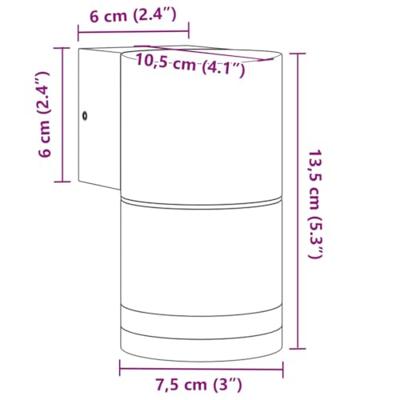 Buitenwandlamp gegoten aluminium zwart Buitenwandlamp gegoten aluminium zwart