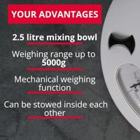 Westmark keukenweegschaal met kom van 2.3 liter - thumbnail