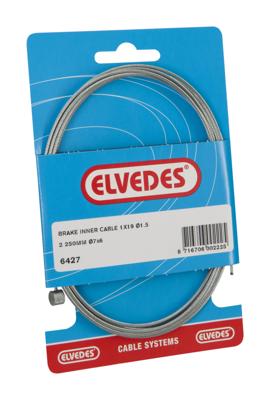 Elvedes rem binnenkabel 2250mm gegalvaniseerd ø1,5mm t-nippel (op kaart)