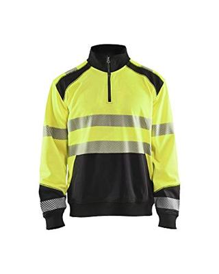 Blåkläder Sweatshirt halve rits High-Vis 35562528 | High-Vis Geel/Zwart | Maat XL - 7330509610213 Blåkläder Sweatshirt halve rits High-Vis 35562528 | High-Vis Geel/Zwart | Maat XL - 7330509610213