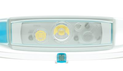 Knog hoofdlamp "quokka run" headlight quokka run transparent / blue