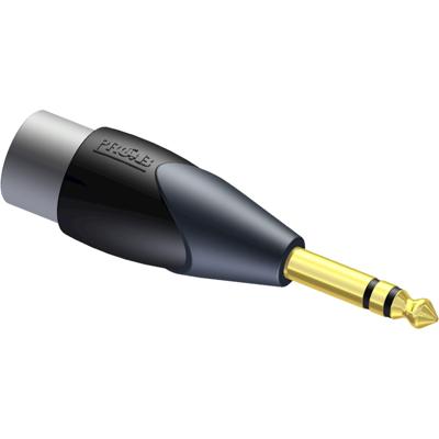 Procab CLP125 Classic adapter XLR male - 6.3 mm jack stereo Procab CLP125 Classic adapter XLR male - 6.3 mm jack stereo