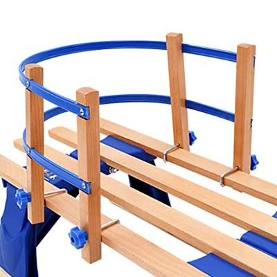 VidaXL Sneeuwslee met rugleuning inklapbaar 119 cm hout