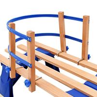 Sneeuwslee met rugleuning inklapbaar 119 cm hout - thumbnail