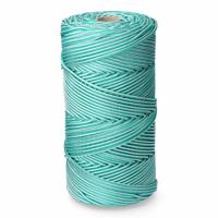 Veter, koord EDM 87914 Wit Groen Polypropyleen 5 mm x 200 m Gevlochten - thumbnail