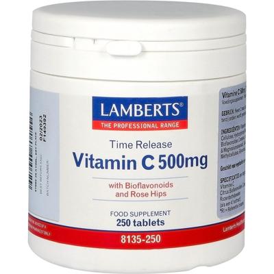 Lamberts Vitamine C 500 mg Time Release & Bioflavonoiden Tabletten Lamberts Vitamine C 500 mg Time Release & Bioflavonoiden Tabletten