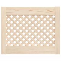 VidaXL Kastdeuren met latwerk 2 st 49,5x39,5 cm massief grenenhout - thumbnail