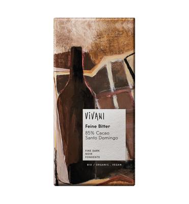 Chocolade puur delicaat 85% Santo Domingo - 100 gram