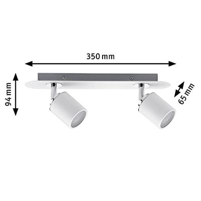 Paulmann Tube 66718 Plafondlamp voor badkamer 20 W Wit, Chroom