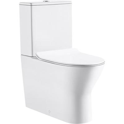 GO by Van Marcke Tina PACK staand toilet zonder spoelrand met reservoir met Geberit spoelmechanisme met dunne softclose en takeoff zitting wit 20002294