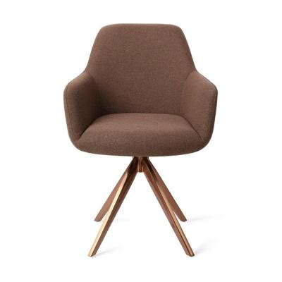 Jesper Home Eetkamerstoel 'Hiroo' Draaibaar, Turn Rose, kleur Rustic Rye
