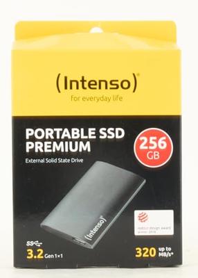 Externe Harde Schijf INTENSO 3823440 256 GB SSD 1.8" USB 3.0 Antraciet - thumbnail