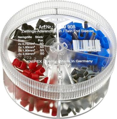 Knipex Assortimentsbox | 200-delig 2 x 0,75 | 1 stuk - 97 99 908 - 97 99 908