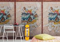 Livingwalls The Wall II - Bruin - Stenen Muur - 392401 - thumbnail