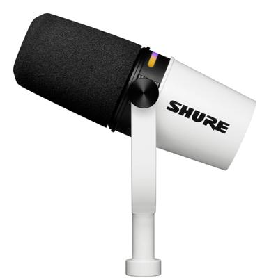 Shure MV7+-W - lessenaar/zangmicrofoon met XLR/USB-C connector, wit
