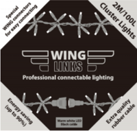 Koppelverlichting 230Volt kerstverlichting adapter ZWARTE kabel 1.5 meter aansluitsnoer LEDwin - Ledwin - thumbnail