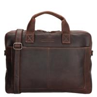 Hide & stitches japura laptoptas 15,6 inch-Dark Brown - thumbnail