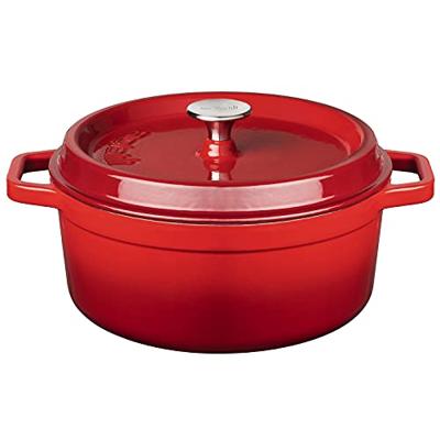 Sola Braadpan met deksel - Rood - ø 28 cm / 5 liter Sola Braadpan met deksel - Rood - ø 28 cm / 5 liter