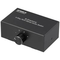 SpeaKa Professional SP-AS-500 Cinch-audio-switch 4 poorten Met metalen behuizing - thumbnail