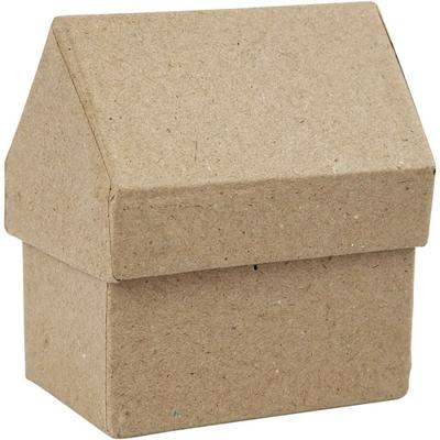 Creativ Company Huizen papier-mache, set van 4