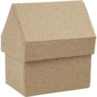 Creativ Company Huizen papier-mache, set van 4 - thumbnail