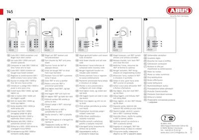 Abus cijfercode hangslot 145/30
