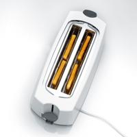 Severin AT 2234 Broodrooster met lange sleuf Met broodrekje Wit, Grijs - thumbnail