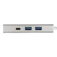 Hama USB 3.1 Type-C Hub, 4-voudig (2x USB-A, 2x USB-C, 5Gbit/s Super-Speed Data Transfer, voor PC/Mac/Laptop/Tablet met USB-C-/Thunderbolt 3-aansluiting, aluminium) externe USB-verdeler, multi-USB-hub - thumbnail
