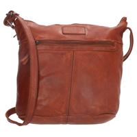 Hide & stitches paint rock shoulder bag-Cognac - thumbnail