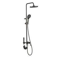 Douchekolom Fontastock Grijs Roestvrij staal ABS H 1/2" Mengkraan - thumbnail