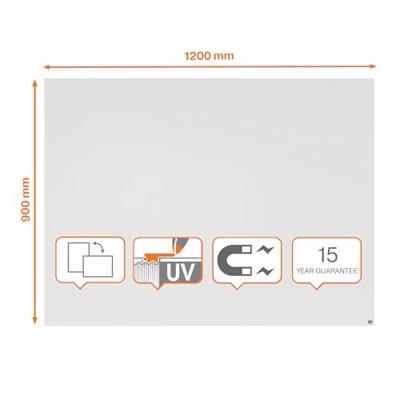 Nobo Infinity randloos whiteboard, staal, magnetisch, 120 x 90 cm Nobo Infinity randloos whiteboard, staal, magnetisch, 120 x 90 cm
