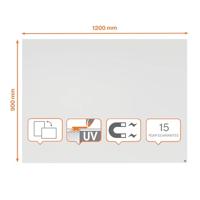 Nobo Infinity randloos whiteboard, staal, magnetisch, 120 x 90 cm - thumbnail