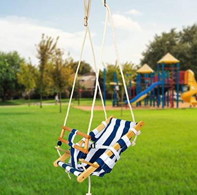 Small Foot - houten peuterschommel marineblauw, 120cm