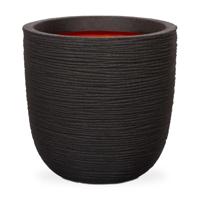 Capi pot bol rib - Ø54 cm zwart - thumbnail