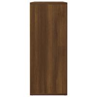 Dressoir 60x30x75 cm bewerkt hout bruineikenkleurig - thumbnail