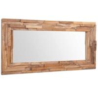 VidaXL Decoratieve spiegel rechthoekig 120x60 cm teakhout - thumbnail